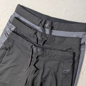 3 Pack Lot! Hylete Athletic Shorts Mens M Grey Black Stretch Training Above Knee